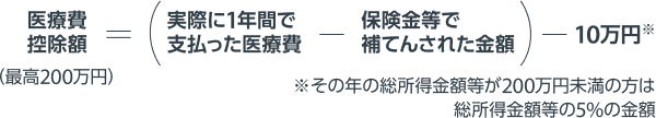 医療費控除額の計算方法