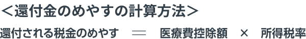 医療費控除額の計算方法